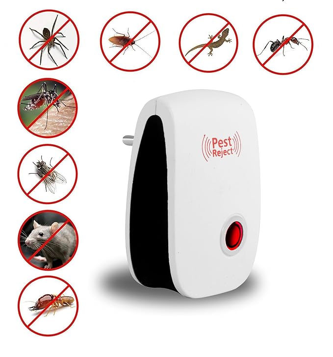 “Ultrasonic Pest Repeller – 100% Safe Device to Drive Away Rats, Cockroaches & Mosquitoes Instantly | No Chemicals, No Smell, Just Plug & Forget!”