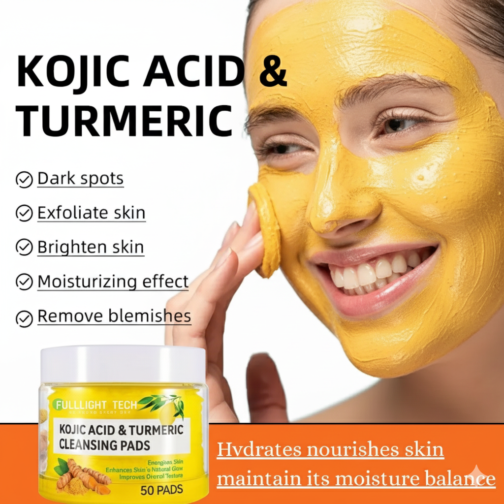 Turmeric & Kojic Acid Cleansing Pads (50 Pads)