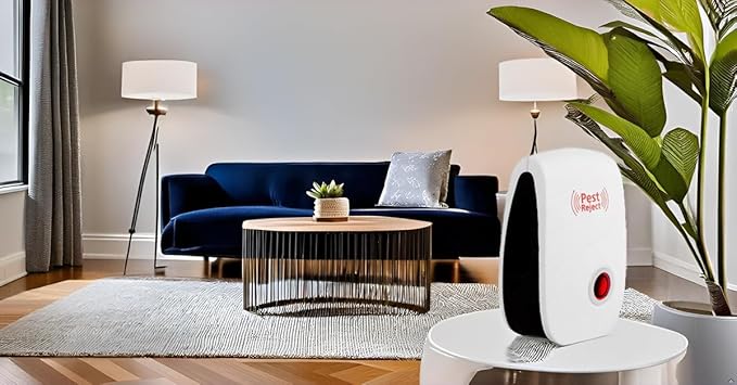 “Ultrasonic Pest Repeller – 100% Safe Device to Drive Away Rats, Cockroaches & Mosquitoes Instantly | No Chemicals, No Smell, Just Plug & Forget!”
