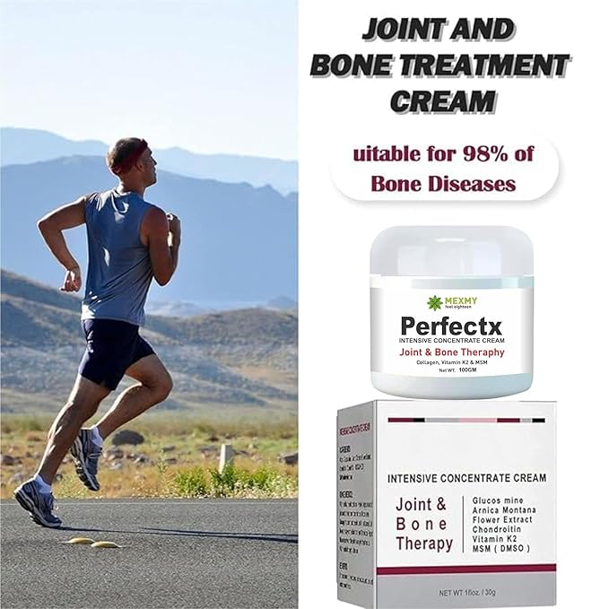 Perfectx Joint & Bone Therapy Cream, Perfectx Intensive Joint & Bone Therapy Cream, Intensive Concentrate for Joint and Muscle Recovery, Provides Relief for Back, Neck, Hands, Feet (Pack Of 2-200gm)