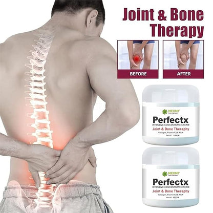 Perfectx Joint & Bone Therapy Cream, Perfectx Intensive Joint & Bone Therapy Cream, Intensive Concentrate for Joint and Muscle Recovery, Provides Relief for Back, Neck, Hands, Feet (Pack Of 2-200gm)