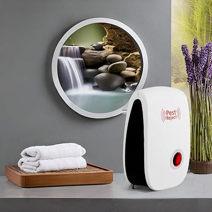 “Ultrasonic Pest Repeller – 100% Safe Device to Drive Away Rats, Cockroaches & Mosquitoes Instantly | No Chemicals, No Smell, Just Plug & Forget!”